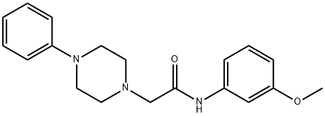 N-(3-methoxyphenyl)-2-(4-phenylpiperazin-1-yl)acetamide Struktur