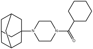 [4-(1-adamantyl)piperazin-1-yl]-cyclohexylmethanone Struktur