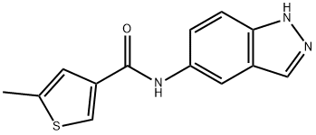 N-(1H-indazol-5-yl)-5-methylthiophene-3-carboxamide Struktur