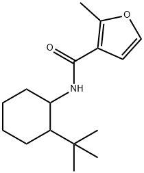 N-(2-tert-butylcyclohexyl)-2-methylfuran-3-carboxamide Struktur