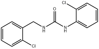 1-(2-chlorophenyl)-3-[(2-chlorophenyl)methyl]urea Struktur