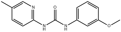 1-(3-methoxyphenyl)-3-(5-methylpyridin-2-yl)urea Struktur