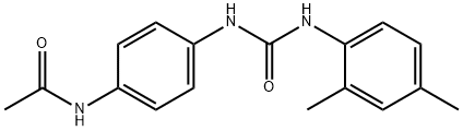 N-[4-[(2,4-dimethylphenyl)carbamoylamino]phenyl]acetamide Struktur