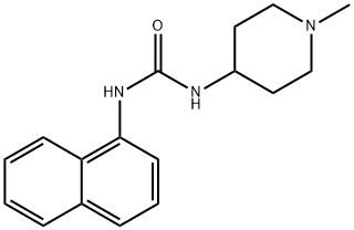 1-(1-methylpiperidin-4-yl)-3-naphthalen-1-ylurea Struktur