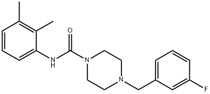 N-(2,3-dimethylphenyl)-4-[(3-fluorophenyl)methyl]piperazine-1-carboxamide Struktur