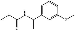 N-[1-(3-methoxyphenyl)ethyl]propanamide Struktur