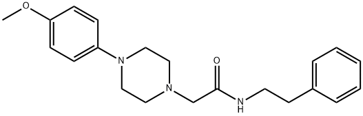 2-[4-(4-methoxyphenyl)piperazin-1-yl]-N-(2-phenylethyl)acetamide Struktur