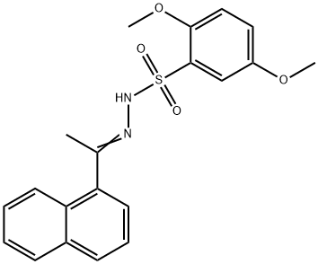 2,5-dimethoxy-N-[(Z)-1-naphthalen-1-ylethylideneamino]benzenesulfonamide Struktur