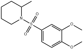 1-(3,4-dimethoxyphenyl)sulfonyl-2-methylpiperidine Struktur