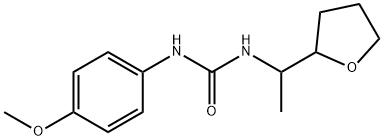 1-(4-methoxyphenyl)-3-[1-(oxolan-2-yl)ethyl]urea Struktur