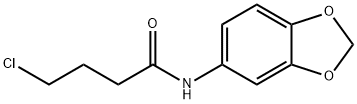 N-(1,3-benzodioxol-5-yl)-4-chlorobutanamide Struktur