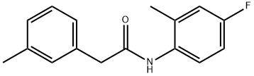 N-(4-fluoro-2-methylphenyl)-2-(3-methylphenyl)acetamide Struktur