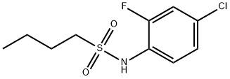 N-(4-chloro-2-fluorophenyl)butane-1-sulfonamide Struktur