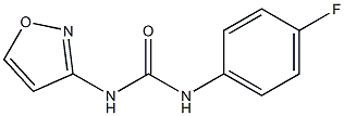 1-(4-fluorophenyl)-3-(1,2-oxazol-3-yl)urea Struktur