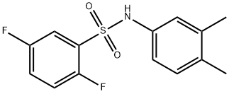 N-(3,4-dimethylphenyl)-2,5-difluorobenzenesulfonamide Struktur