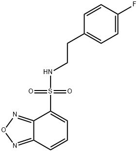 N-[2-(4-fluorophenyl)ethyl]-2,1,3-benzoxadiazole-4-sulfonamide Struktur