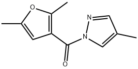 (2,5-dimethylfuran-3-yl)-(4-methylpyrazol-1-yl)methanone Struktur