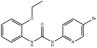 1-(5-bromopyridin-2-yl)-3-(2-ethoxyphenyl)urea Struktur