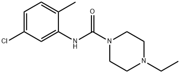 N-(5-chloro-2-methylphenyl)-4-ethylpiperazine-1-carboxamide Struktur