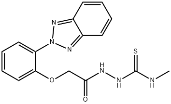 1-[[2-[2-(benzotriazol-2-yl)phenoxy]acetyl]amino]-3-methylthiourea Struktur