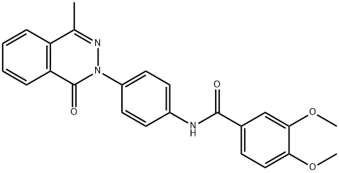 3,4-dimethoxy-N-[4-(4-methyl-1-oxophthalazin-2-yl)phenyl]benzamide Struktur