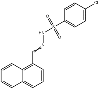 4-chloro-N-[(E)-naphthalen-1-ylmethylideneamino]benzenesulfonamide Struktur