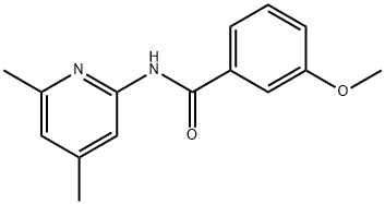 N-(4,6-dimethylpyridin-2-yl)-3-methoxybenzamide Struktur