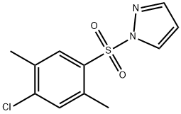 1-(4-chloro-2,5-dimethylphenyl)sulfonylpyrazole Struktur