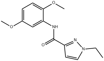 N-(2,5-dimethoxyphenyl)-1-ethylpyrazole-3-carboxamide Struktur