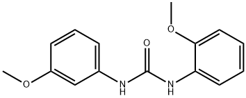 1-(2-methoxyphenyl)-3-(3-methoxyphenyl)urea Struktur