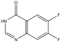 6,7-Difluoro-3H-quinazolin-4-one Struktur