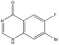 7-Bromo-6-fluoro-1H-quinazolin-4-one Struktur