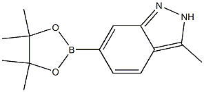 3-Methyl-6-(4,4,5,5-tetramethyl-[1,3,2]dioxaborolan-2-yl)-2H-indazole Struktur