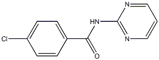 4-chloro-N-pyrimidin-2-ylbenzamide Struktur