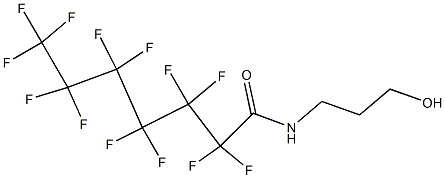 2,2,3,3,4,4,5,5,6,6,7,7,7-tridecafluoro-N-(3-hydroxypropyl)heptanamide Structure