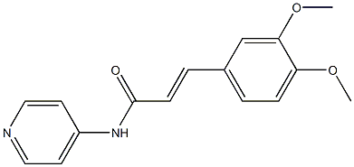 (E)-3-(3,4-dimethoxyphenyl)-N-pyridin-4-ylprop-2-enamide Struktur