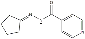 N-(cyclopentylideneamino)pyridine-4-carboxamide Struktur