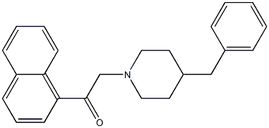 1-(4-benzylpiperidin-1-yl)-2-naphthalen-1-ylethanone Struktur