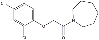 1-(azepan-1-yl)-2-(2,4-dichlorophenoxy)ethanone Struktur