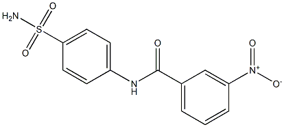 3-nitro-N-(4-sulfamoylphenyl)benzamide Struktur