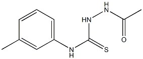 1-acetamido-3-(3-methylphenyl)thiourea Struktur