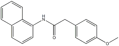 2-(4-methoxyphenyl)-N-naphthalen-1-ylacetamide Struktur