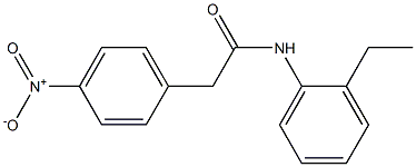 N-(2-ethylphenyl)-2-(4-nitrophenyl)acetamide Struktur