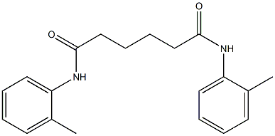 N,N'-bis(2-methylphenyl)hexanediamide Struktur