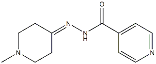 N-[(1-methylpiperidin-4-ylidene)amino]pyridine-4-carboxamide Struktur