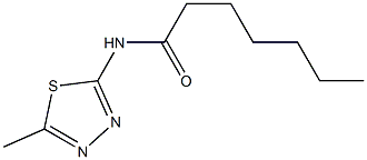 N-(5-methyl-1,3,4-thiadiazol-2-yl)heptanamide Struktur