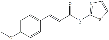 (E)-3-(4-methoxyphenyl)-N-(1,3-thiazol-2-yl)prop-2-enamide Struktur