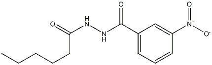 N'-hexanoyl-3-nitrobenzohydrazide Struktur