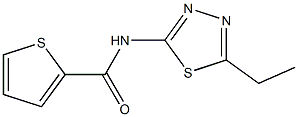 N-(5-ethyl-1,3,4-thiadiazol-2-yl)thiophene-2-carboxamide Struktur