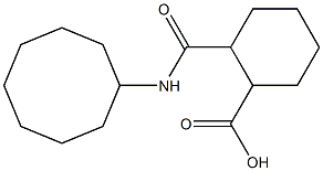 2-(cyclooctylcarbamoyl)cyclohexane-1-carboxylic acid Struktur